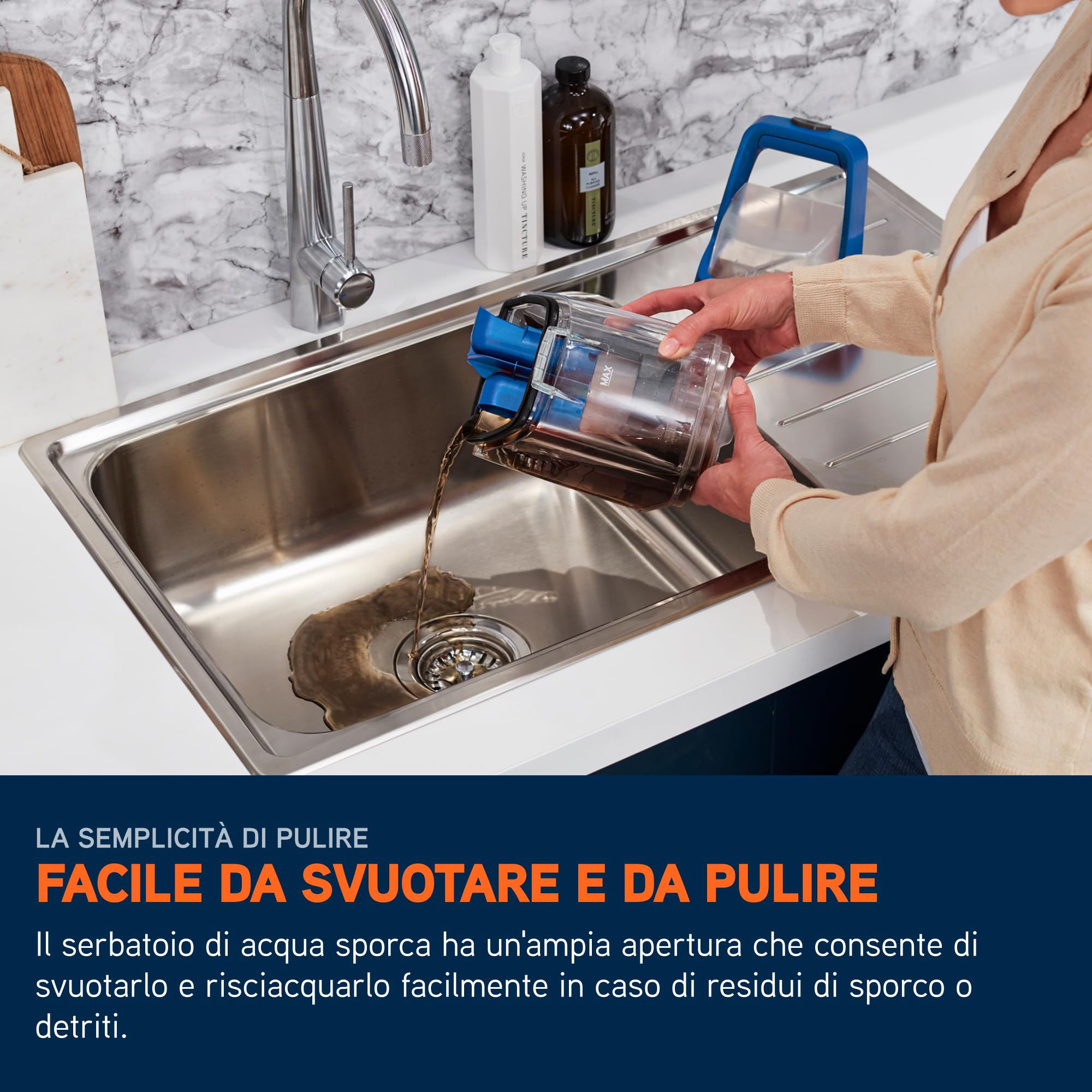 Vax SpotWash Duo smacchiatore per tappeti e tessuti con accessorio per animali domestici e strumenti per uso quotidiano. Lavapavimenti per pavimenti, divani, auto, scale. Pulitore domestico portatile