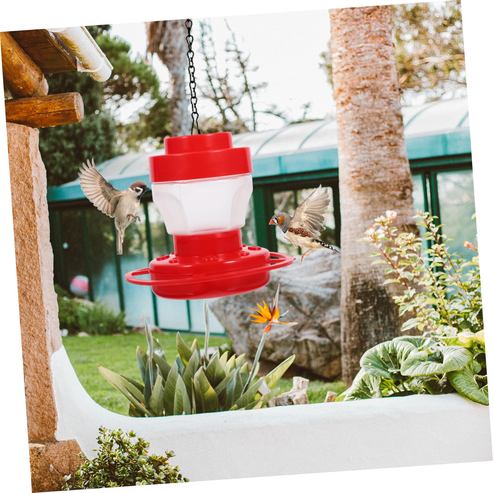 Kisangel Lot De 4 Mangeoires À Colibris pour Lextérieur Idéales pour La Décoration De Jardin
