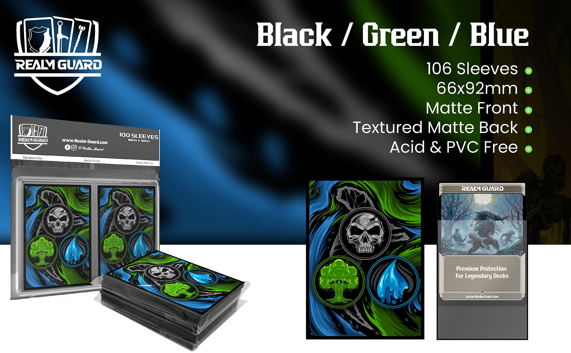 mtg green card sleeves Amazon.com: Realm Guard