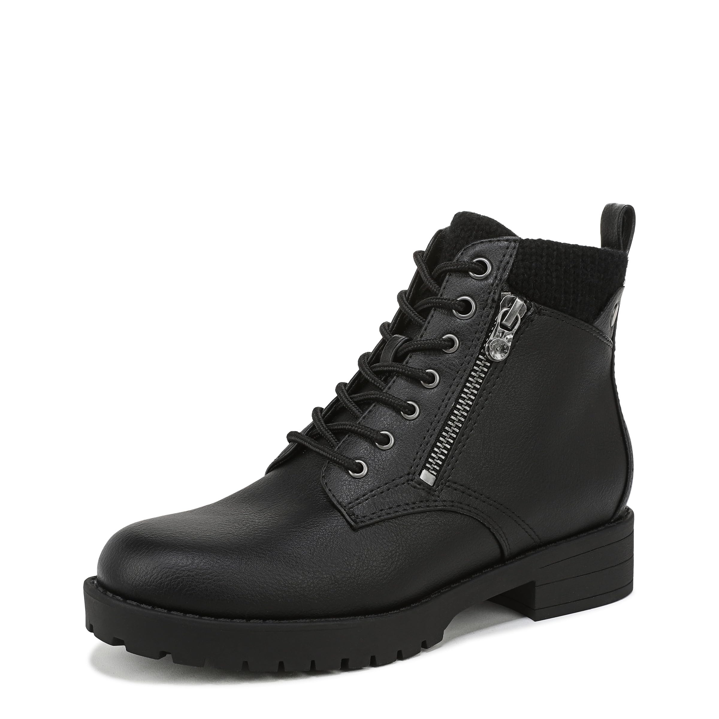 Blowfish Women's Deva Ankle Boots, Black Faux Leather, Medium Fit, UK 9