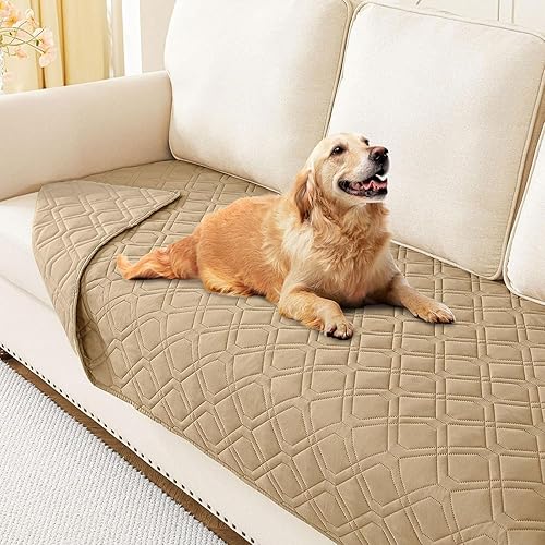 Miniatura 194 de hyha Manta impermeable para perro, manta reversible para mascotas, funda de sofá suave lavable para perros, funda impermeable para sofá para