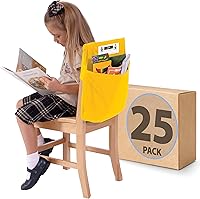 Vista 8 de Seat Sack Bolsillo de Almacenamiento Grande para Silla de 17", Negro - Perfecto Organizador de Bolsillo Sobre la Silla para Sillas y Escritorios