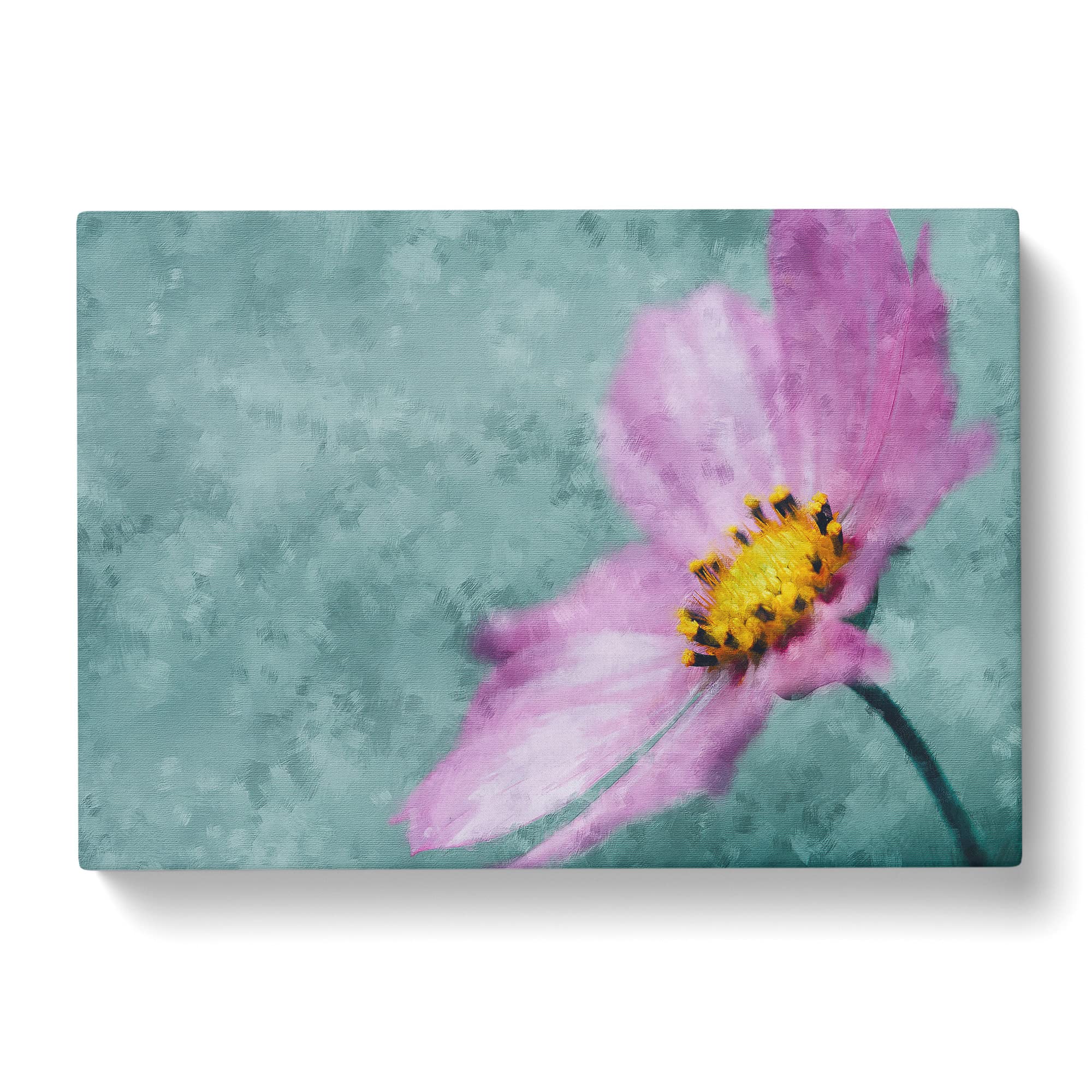 Purple Flower After The Rain Canvas Print, Mixed, 25L x 50W cm - Image 2