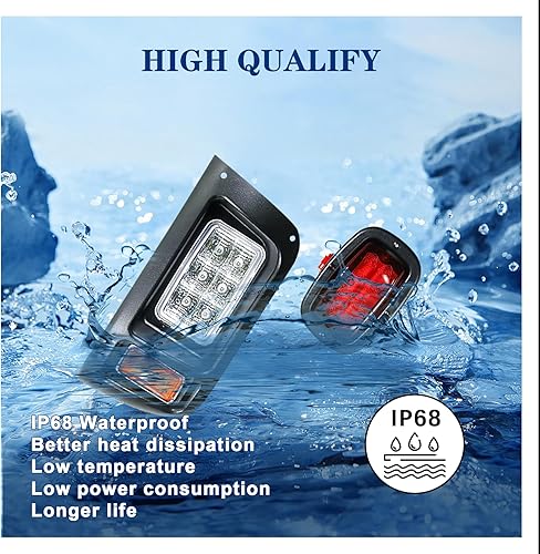 Miniatura 5 de Juego de luces LED para carrito de golf Club Car DS  Faros LED y luces traseras LED para carritos de golf Club Car DS a gas y eléctricos (1993 y