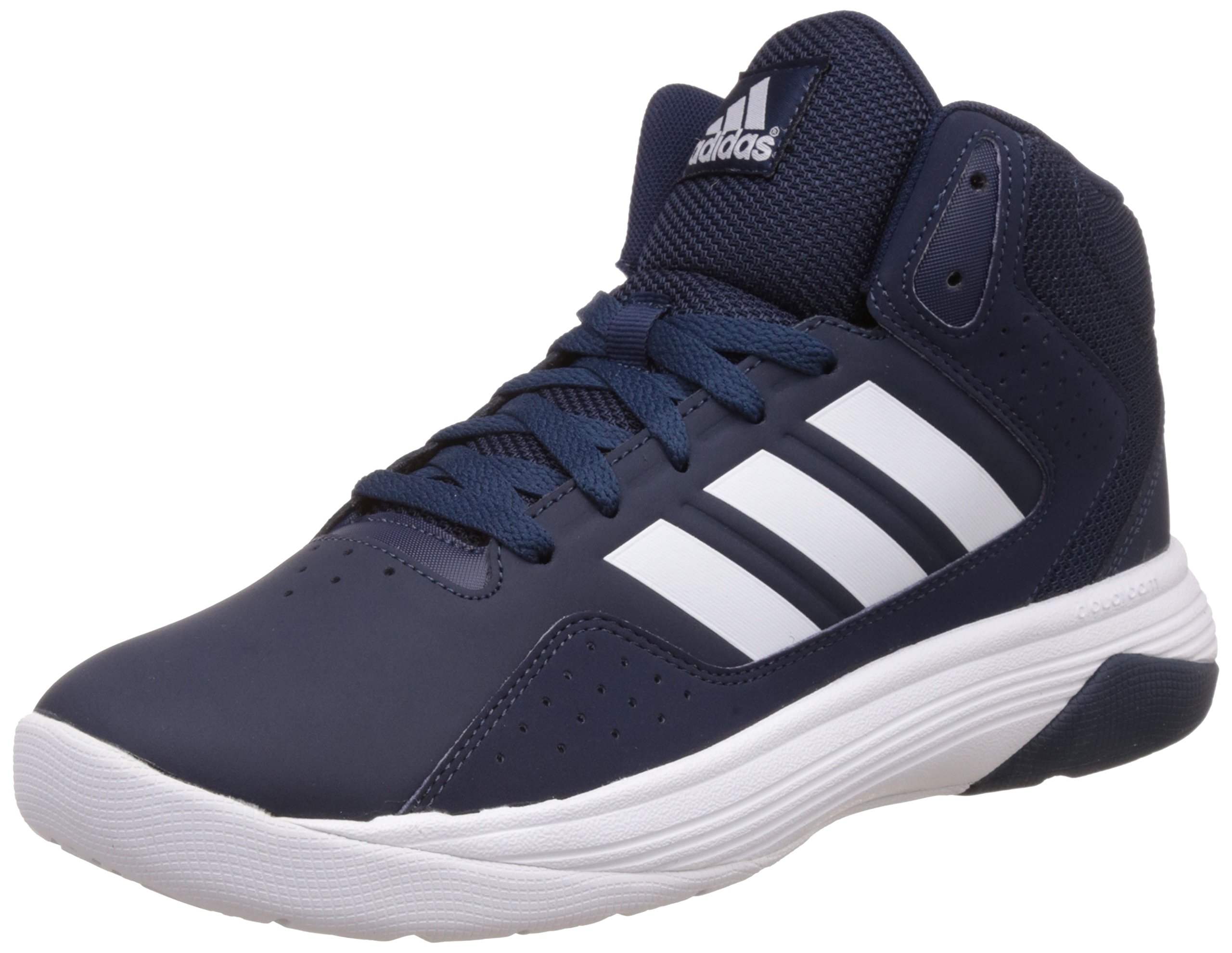 adidas neo Men's Cloudfoam Ilation Mid Cblack, Msilve and Ftwwht Leather Basketball Shoes-picture-43