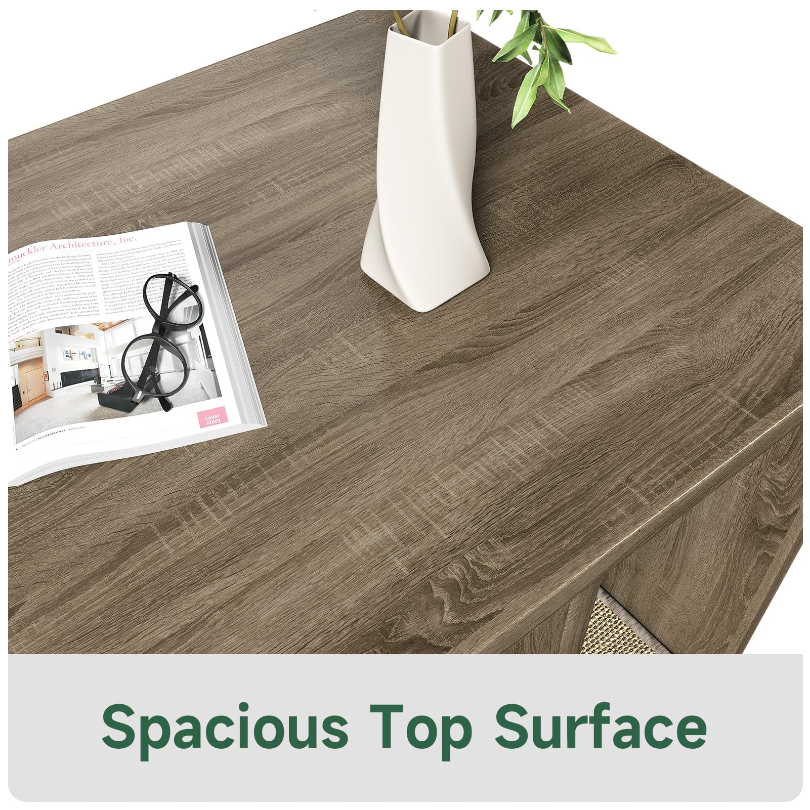 Greensen Cat Litter Box Enclosure, Wooden Cat House Furniture Cabinet Odor Control with Scratching Pad for Living Room Bedroom - image 3