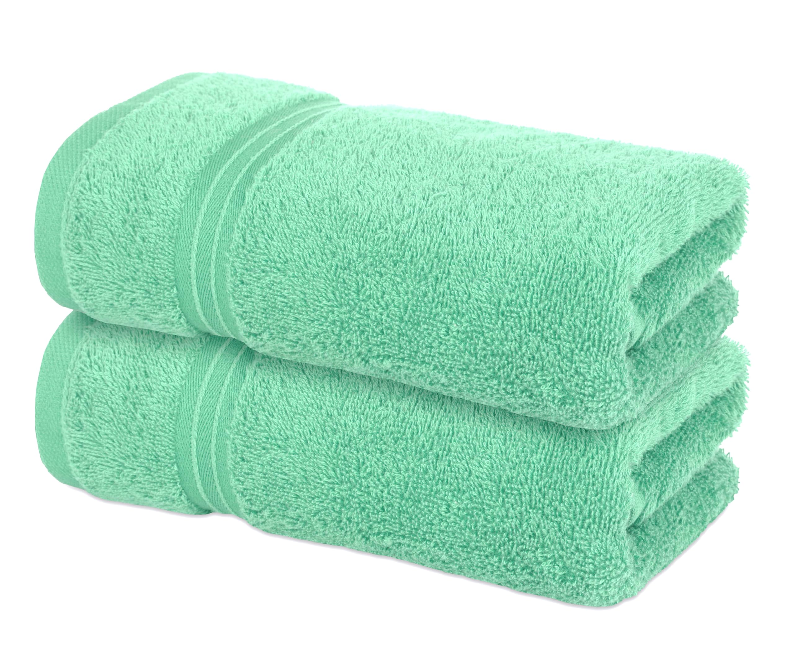 Bliss Casa - Luxury Hand Towels (40 x 70 cm) - 100% Combed Cotton, Ultra Soft and Highly Absorbent, Hotel & Spa Quality Hand Towels Mint Hand Towel - 2 Pack