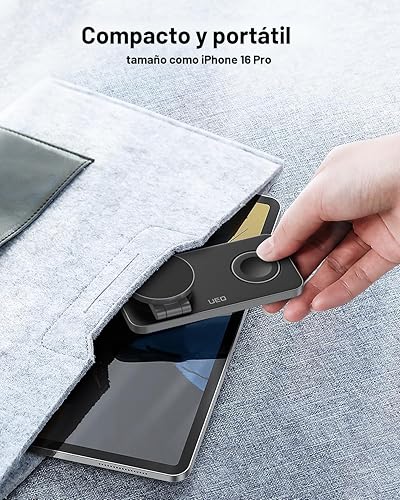 Miniatura 9 de Estación de carga inalámbrica plegable 3 en 1 para soporte de cargador Apple Magsafe, estación de carga inalámbrica magnética rápida para iPhone 17