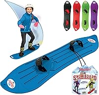 Vista 11 de El original Sledsterz Geospace para niños principiantes tabla de nieve para la diversión invernal en la nieve, con fijaciones ajustables de entrada
