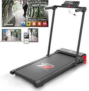 Tapis Roulant Elettrico Pieghevole YM NEXT 1000 - 12 Km/h, MAXI 42cm, Bluetooth, App, Made In Italy - Foto 6