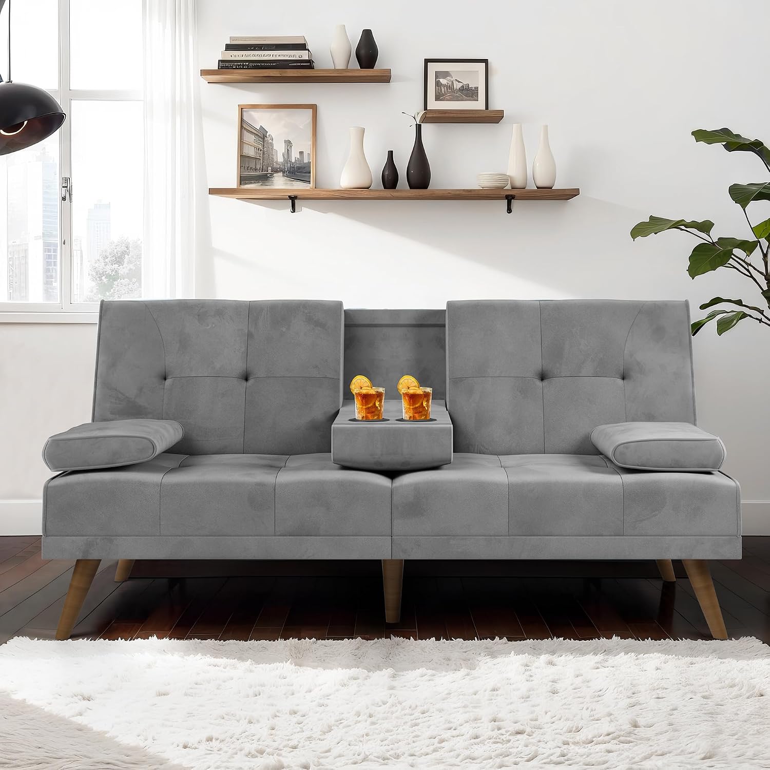 JAMFLY Convertible Futon Sofa