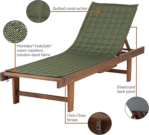 Vista 27 de Classic Accessories Montlake FadeSafe - Funda para tumbona, Beige antiguo