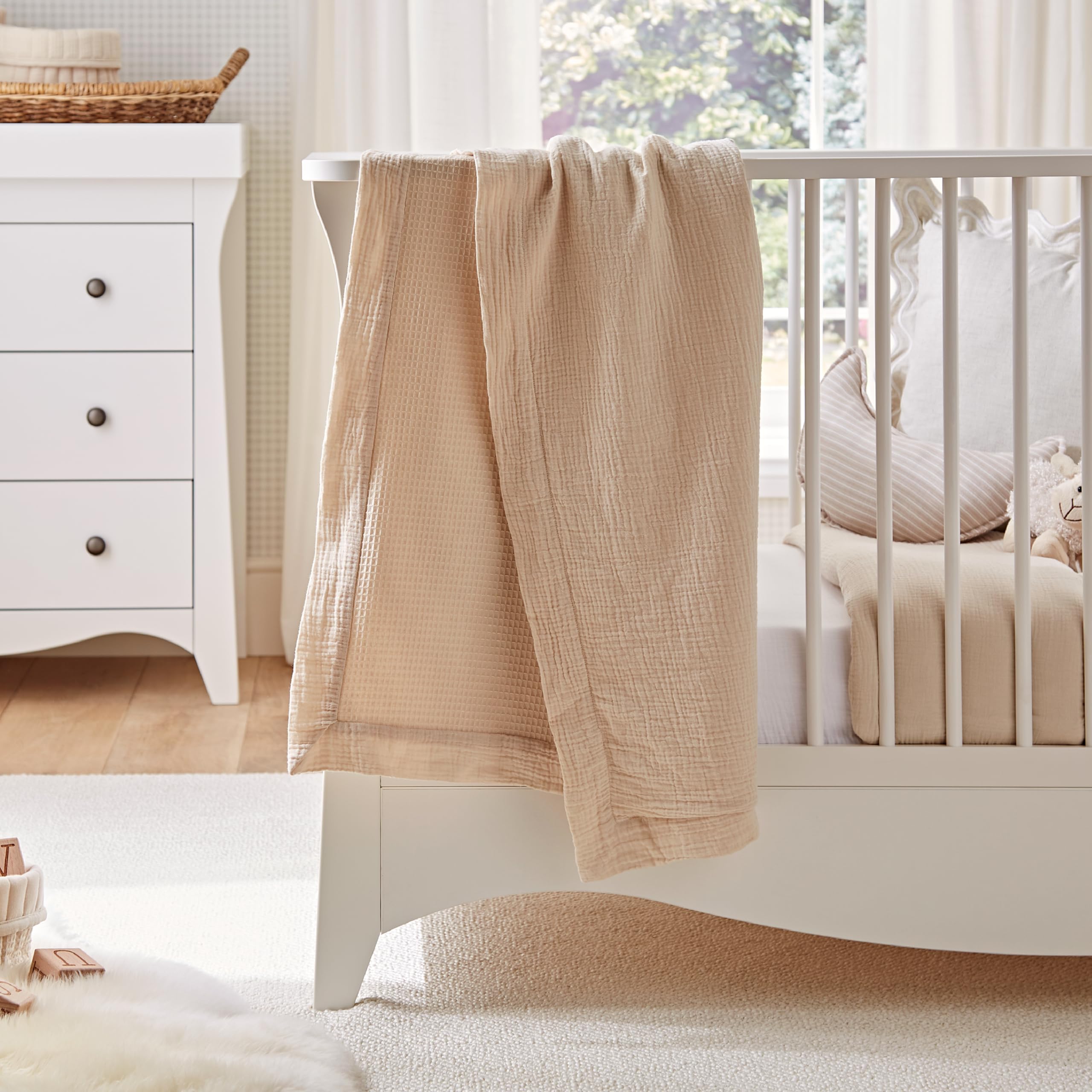 Cuddleco Comforter Blanket - Cashmere Waffle