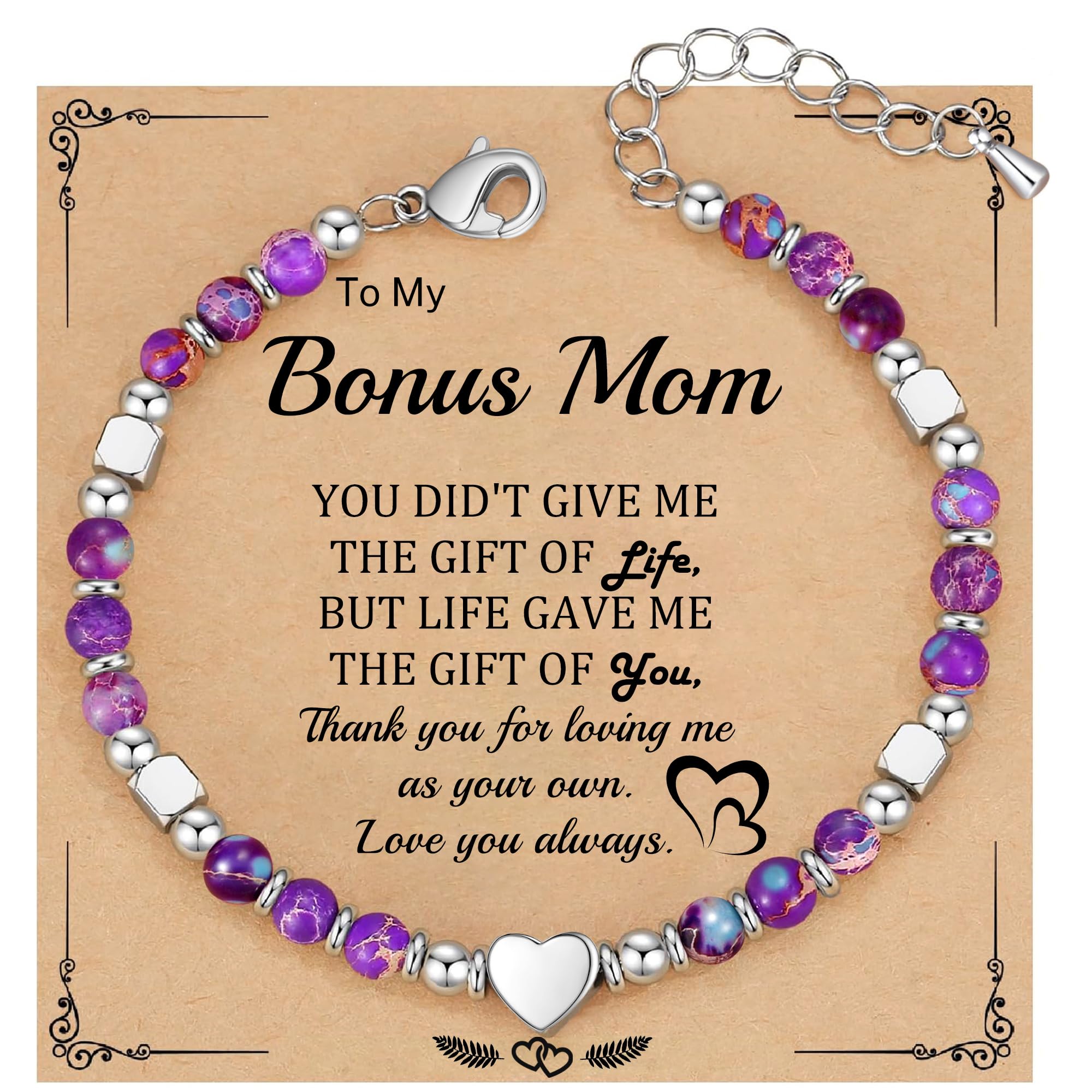 Heart Bracelets for Women, Best Friend Bracelet Gifts for Women Sister Bestie, Christmas Gift for Teens Mom Daughter Granddaughter Birthday Gift for Her Stocking Stuffers