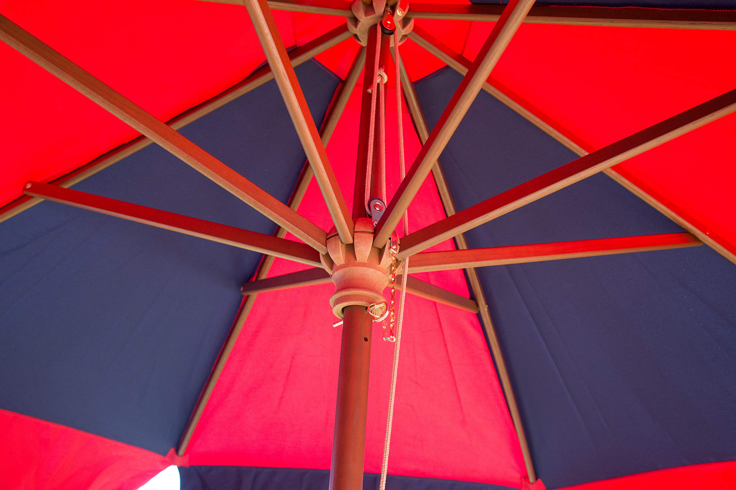 best half round patio umbrella Pure Garden Half Round Patio Umbrella with Easy Crank Sand