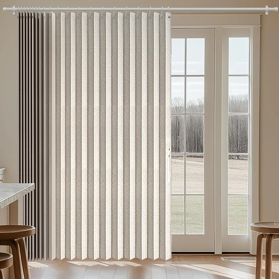 Shades for Sliding Glass Doors: 7 Top Picks 9 Extra-Wide 100% Blackout Sliding Door Curtain — Off-White