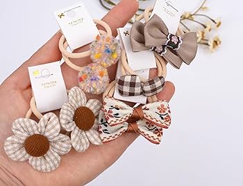 accra リボンゴム　ベージュ Amazon.co.jp: BIANHUAN ヘアゴム リボン 子供 ベビー ヘアゴム
