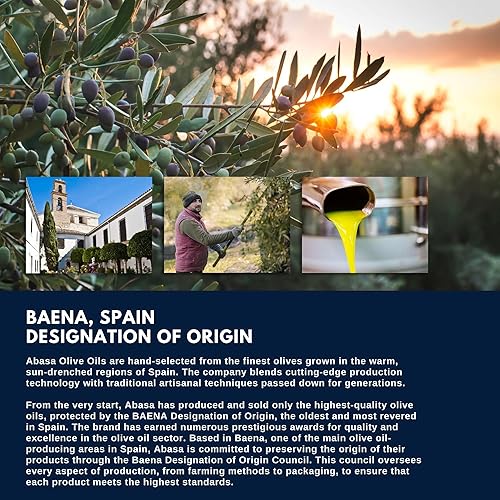 Miniatura 4 de ABASA Reserva - Aceite de oliva virgen extra prensado en frío aceite de cocina para alimentos gourmet 169fl oz 169 onzas líquidas