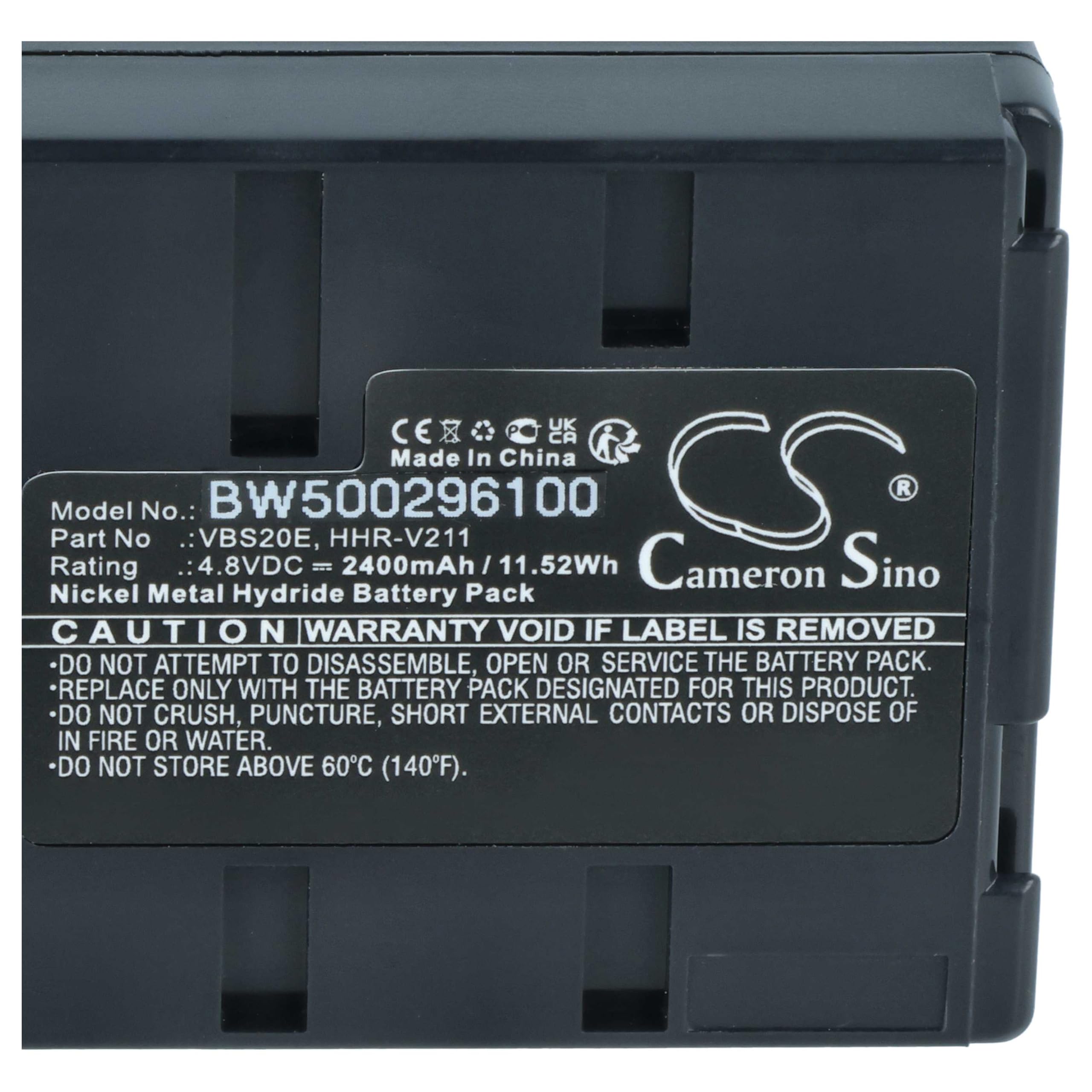 vhbw 2 x akumulator kompatybilny z Panasonic NV-S65E NV-S85 NV-S70 NV-S88E