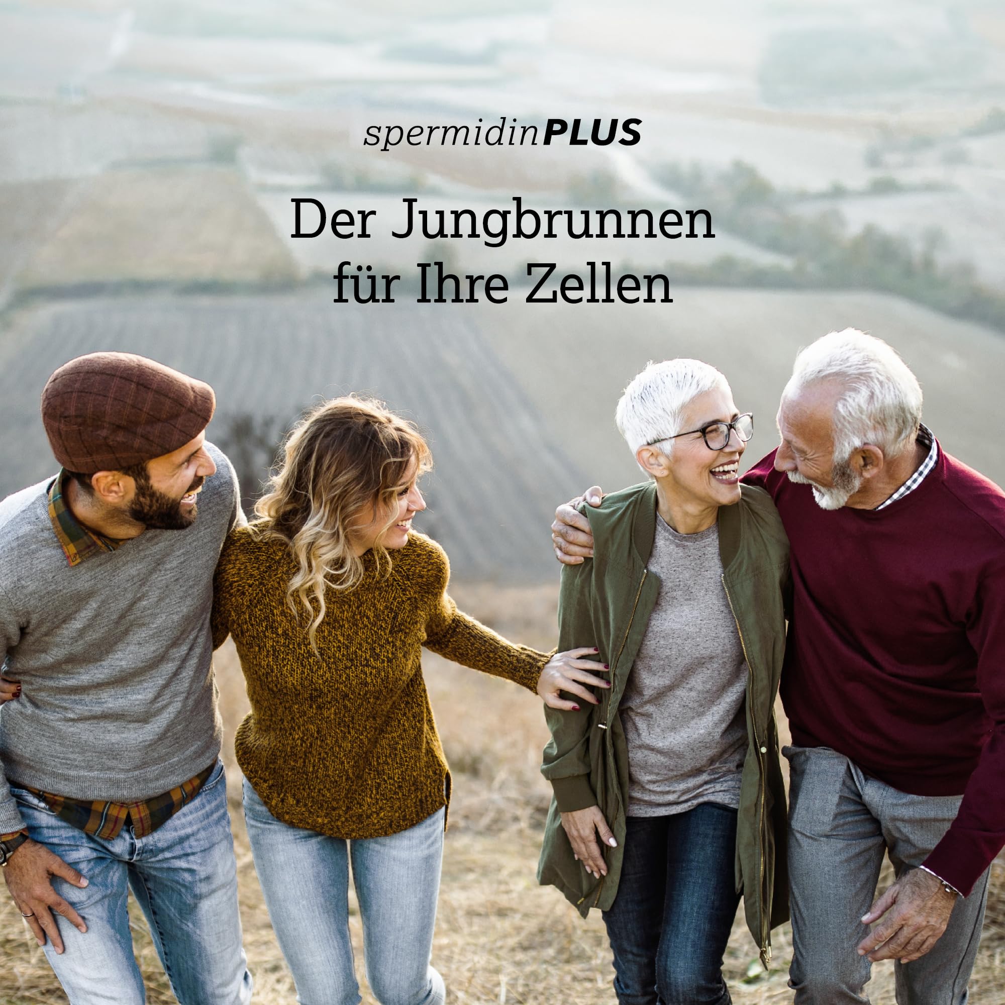 Spermidin Longevity Kapseln - 2 mg natürliches Spermidin | Spezialformel für Better Aging | Plus Melonenkonzentrat, Trans-Resveratrol und OPC | Apothekenqualität aus Österreich