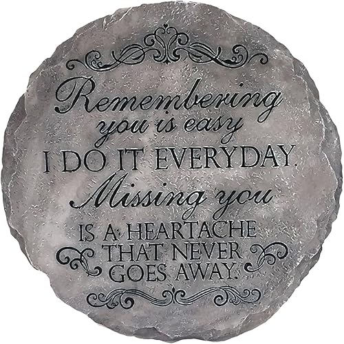 Miniatura 7 de Spoontiques - Decoración de jardín - If Love Could Have Saved You Stepping Stone - Piedra decorativa para jardín