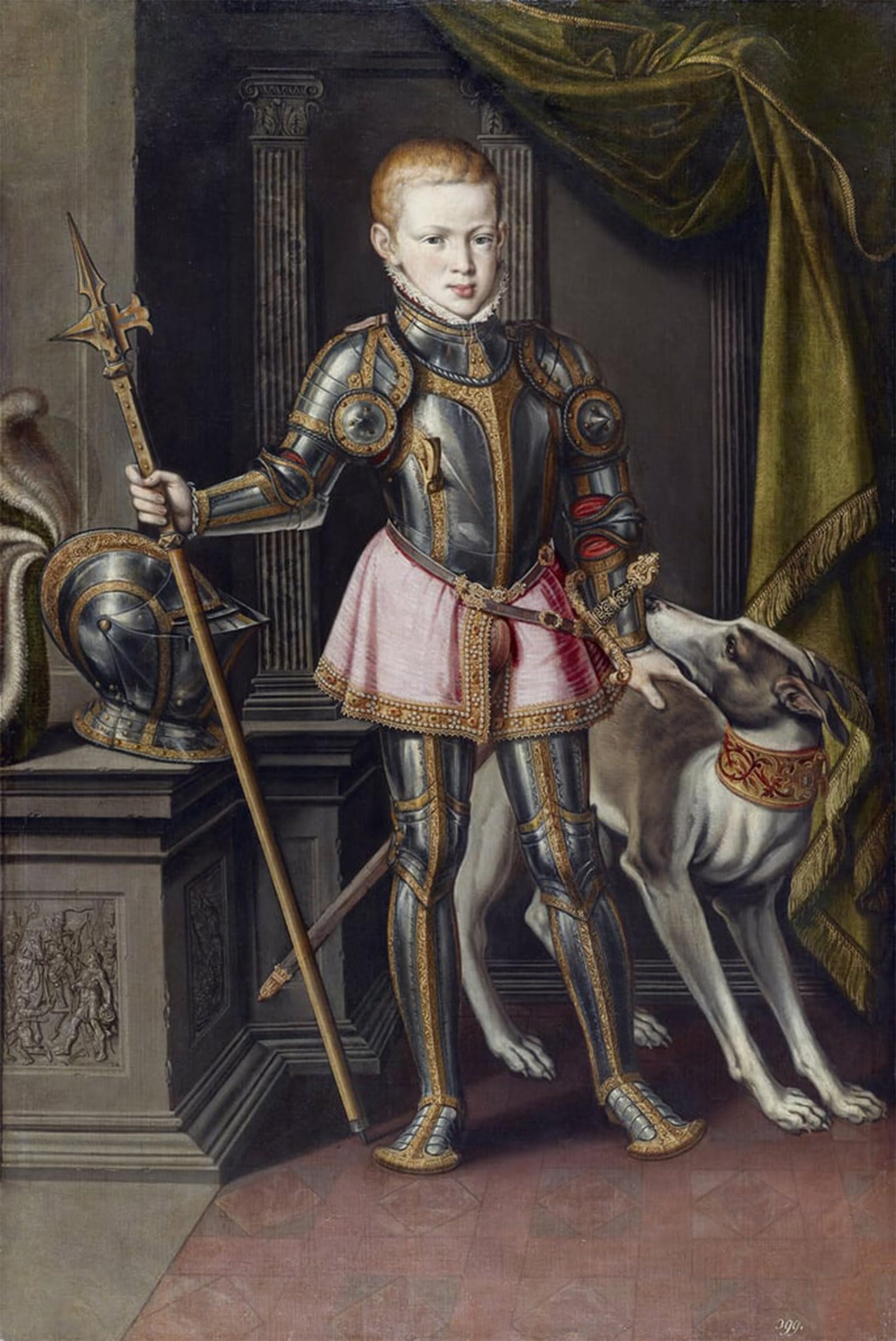ARTXLXXBN Famous Art Print Poster Vintage Wall Art Sebastien Ier of Portugal King I of Portugal by Sánchez Coello Canvas Art Poster for Home Decor 60x90cm