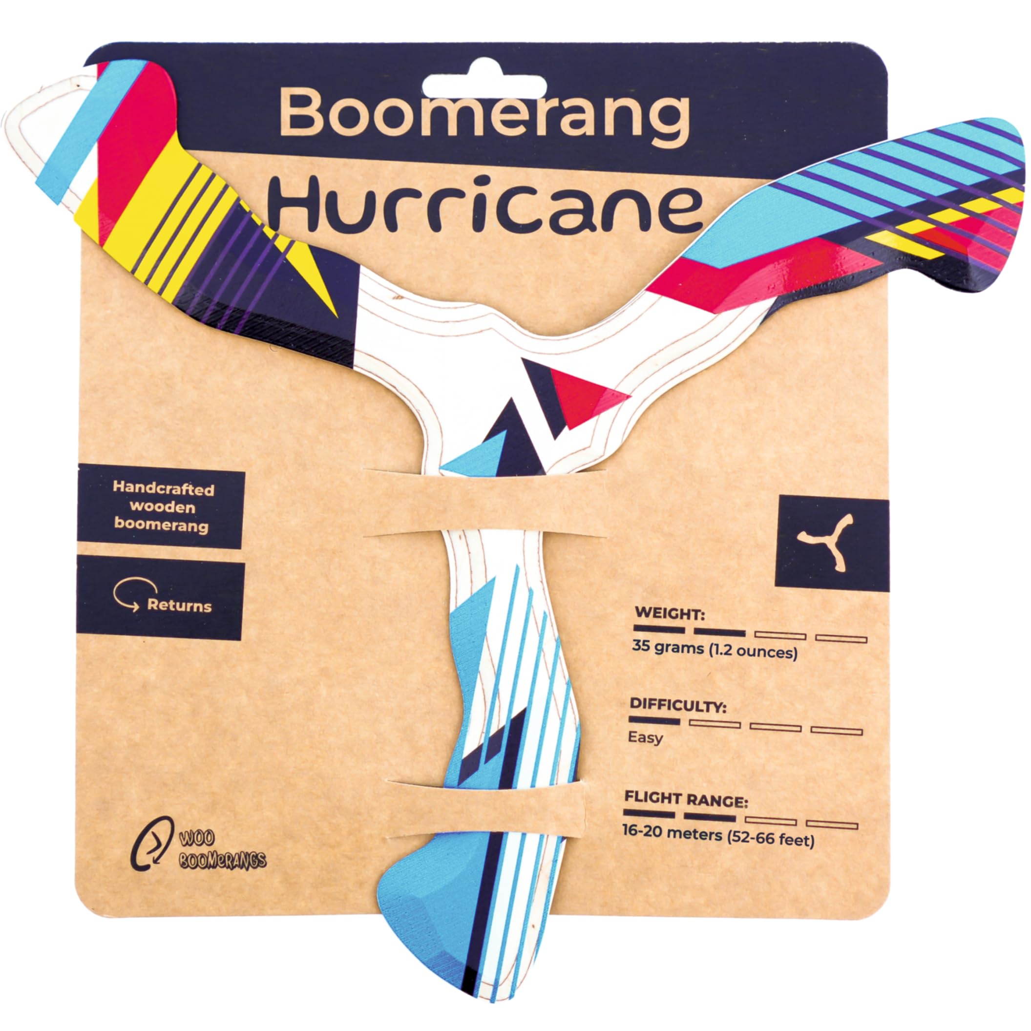 Amazon.com: Wooden Boomerang Hurricane v2 | Handcrafted Returning