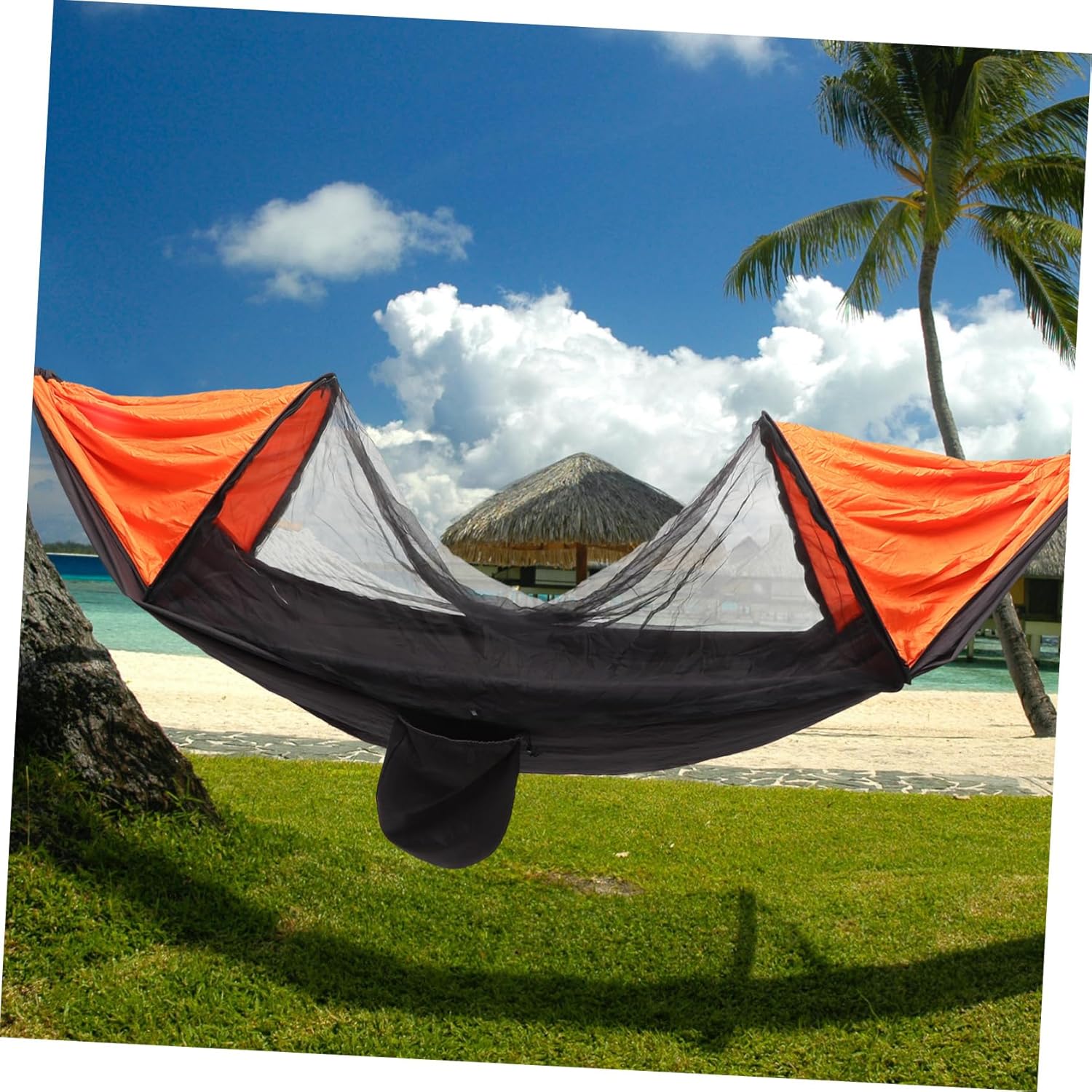 1pc Portable Multi-Function Hanging Bed Tent Net for Outdoor Camping Parachute Color for Relaxation and from