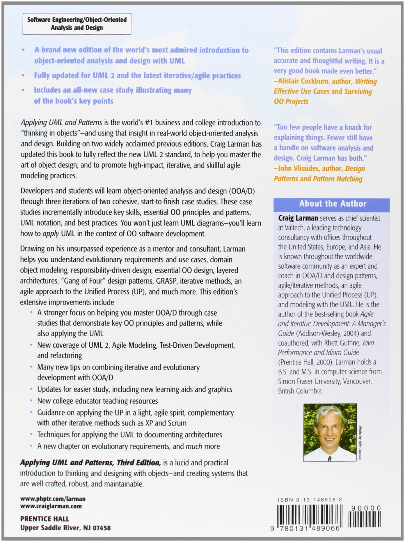 Valuepack: Design Patterns:Elements of Reusable Object-Oriented Software with Applying UML and Patterns:An Introduction to Object-Oriented Analysis and Design and Iterative Development