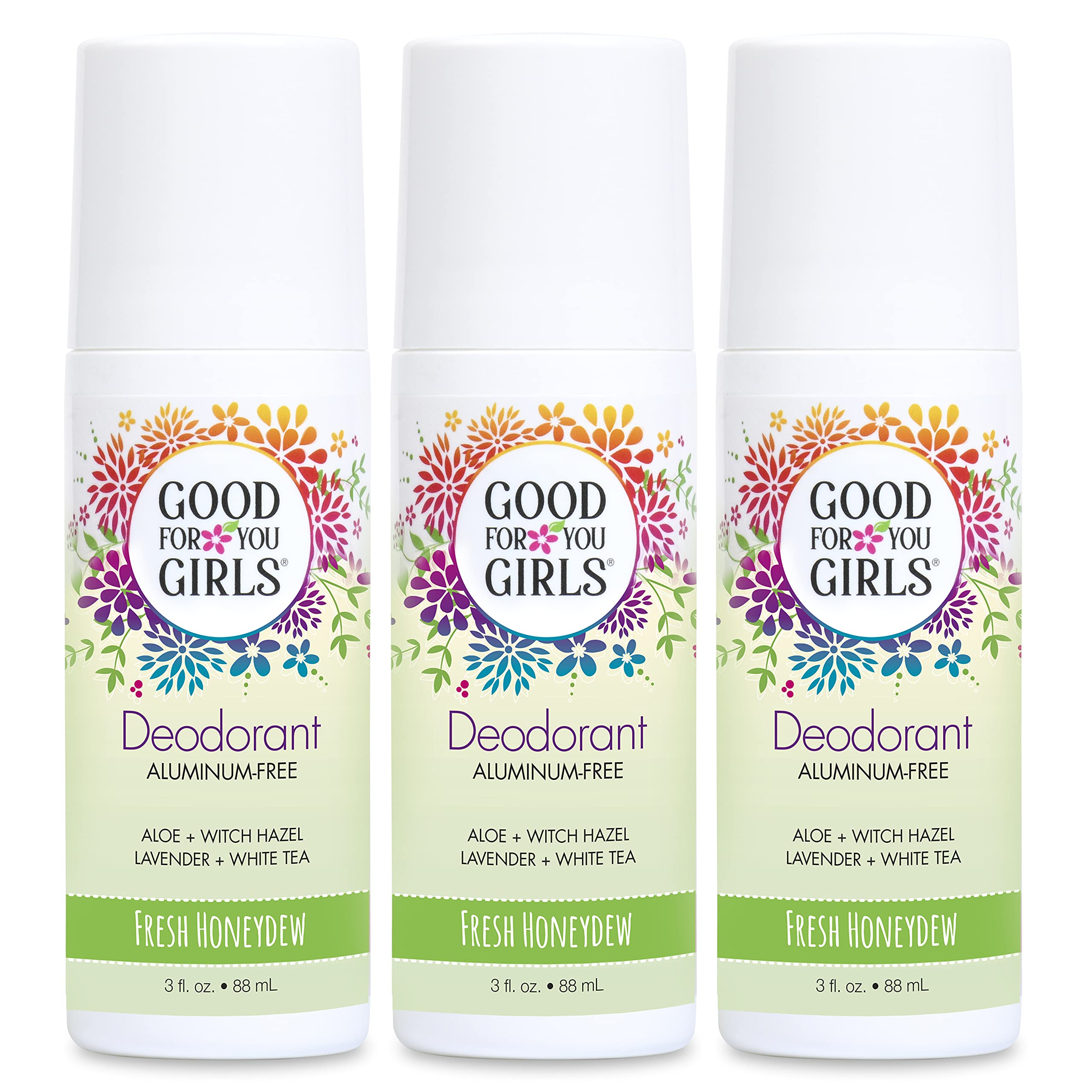 Good For You Girls Aluminum-Free, Natural Deodorant for Kids, Pre teens, Teens, Safe & Effective Odor Control, Clear Roll-On, Natural Fragrance, Vegan