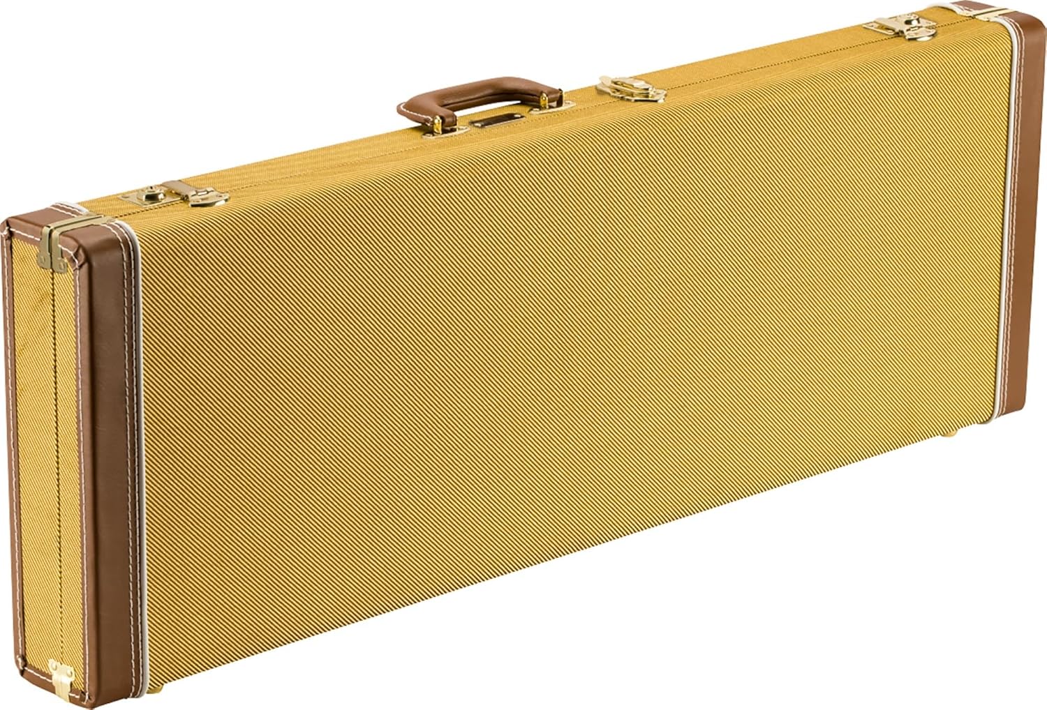 Fender Classic Series Strat/Tele Wood Case - Tweed Bundle with Guitar Strap and Austin Bazaar Exclusive 24-Pack Picks
