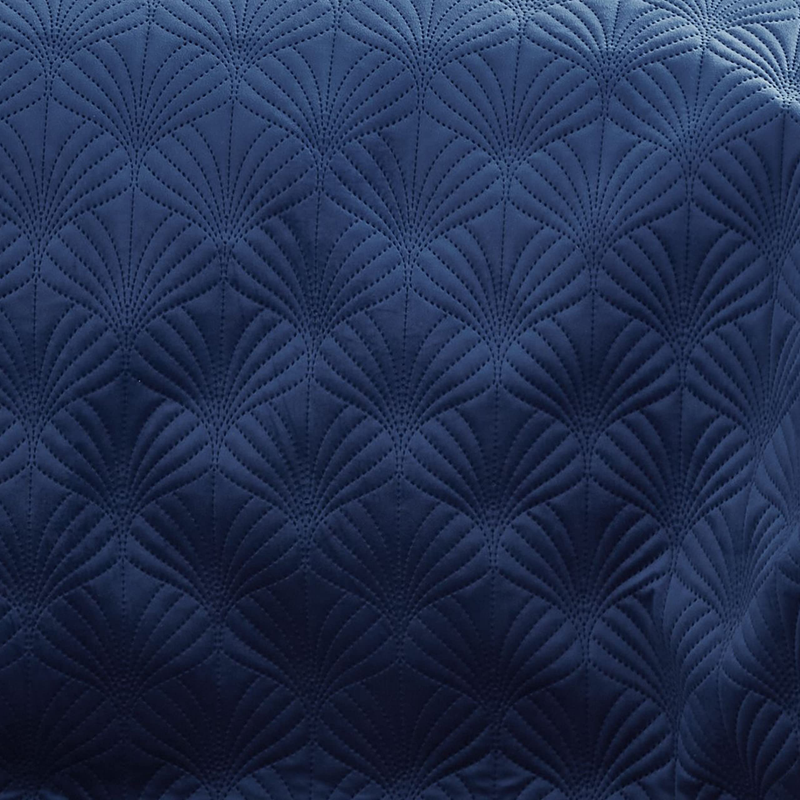 Kék kétszemélyes ágyneműhuzat 200x200 cm Art Deco Pearl - Catherine