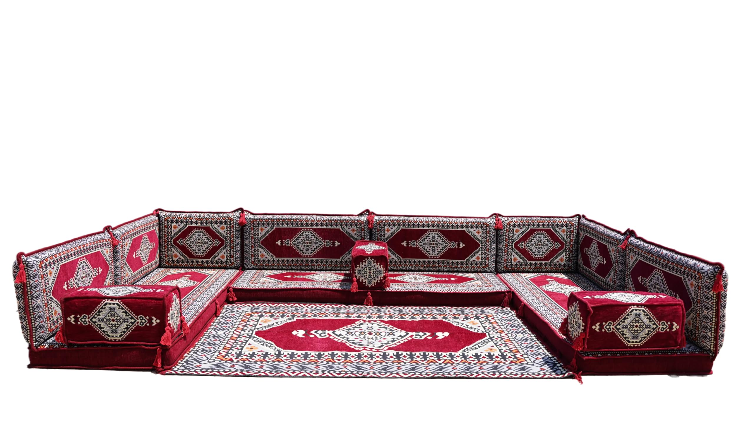 arabicsofa Traditional Arabic Floor Sofa Set – Moroccan Floor Sofa – Jordanian Iraqi Living Room
