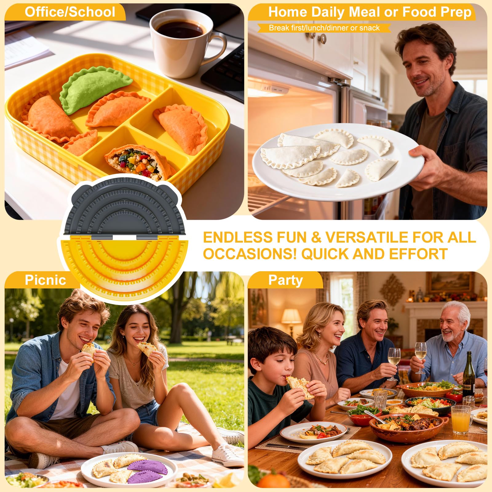 4-in-1 Tortilla Press - Leak-Proof Sealing -6