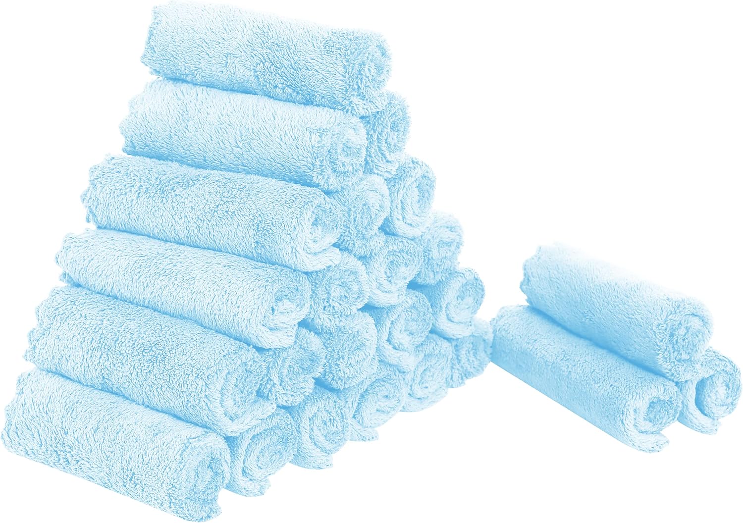 Sunny zzzZZ 24 Pack Kitchen Dishcloths (Aquamarine, 10 x 10
