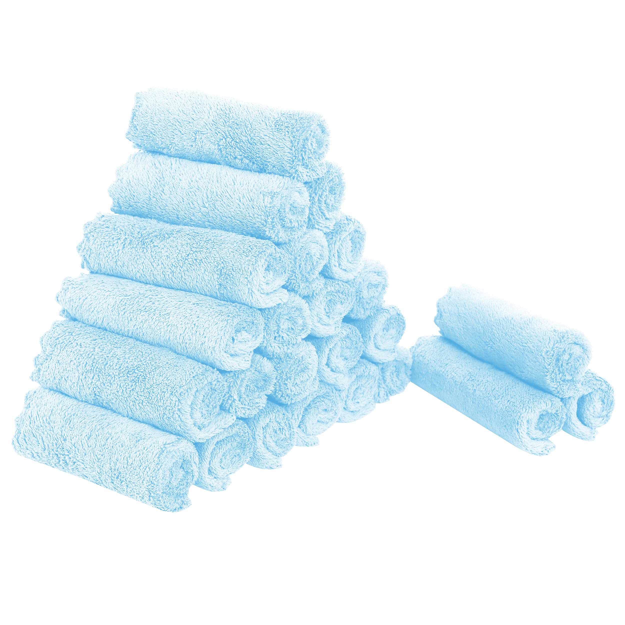 Sunny zzzZZ 24 Pack Kitchen Dishcloths - Does Not Shed Fluff - Reusable Dish Towels Dish Cloths Super