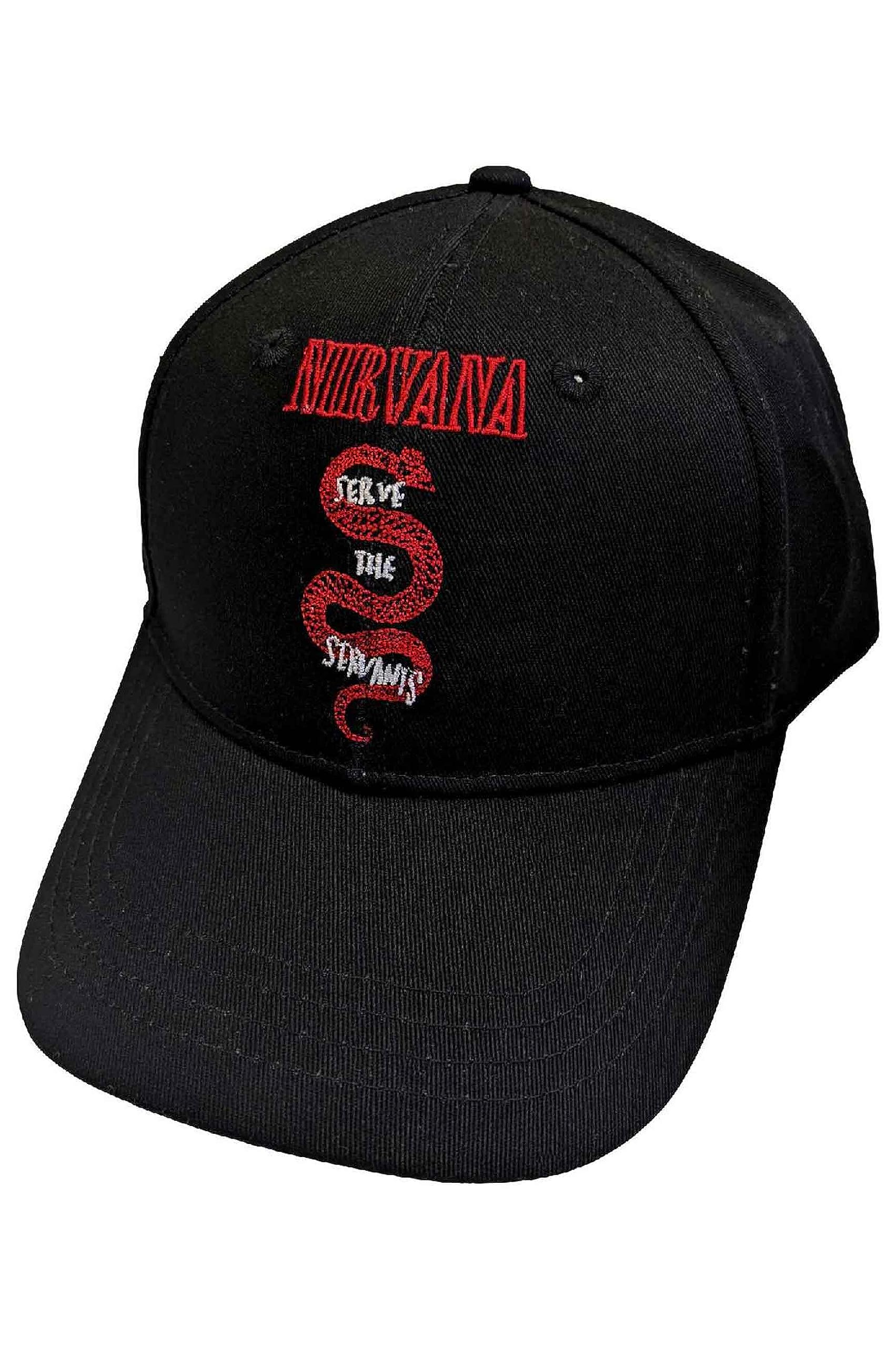 Nirvana Baseball Cap Serve The Servants Band Logo Official Black One Size