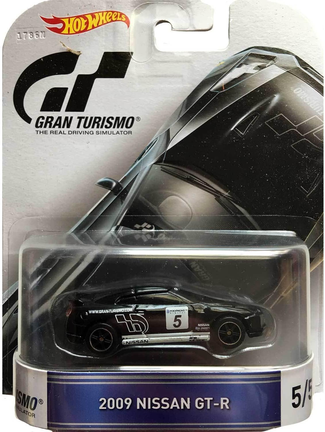 Hot Wheels Gran Turismo 2009 Nissan GT-R 5/5 black car