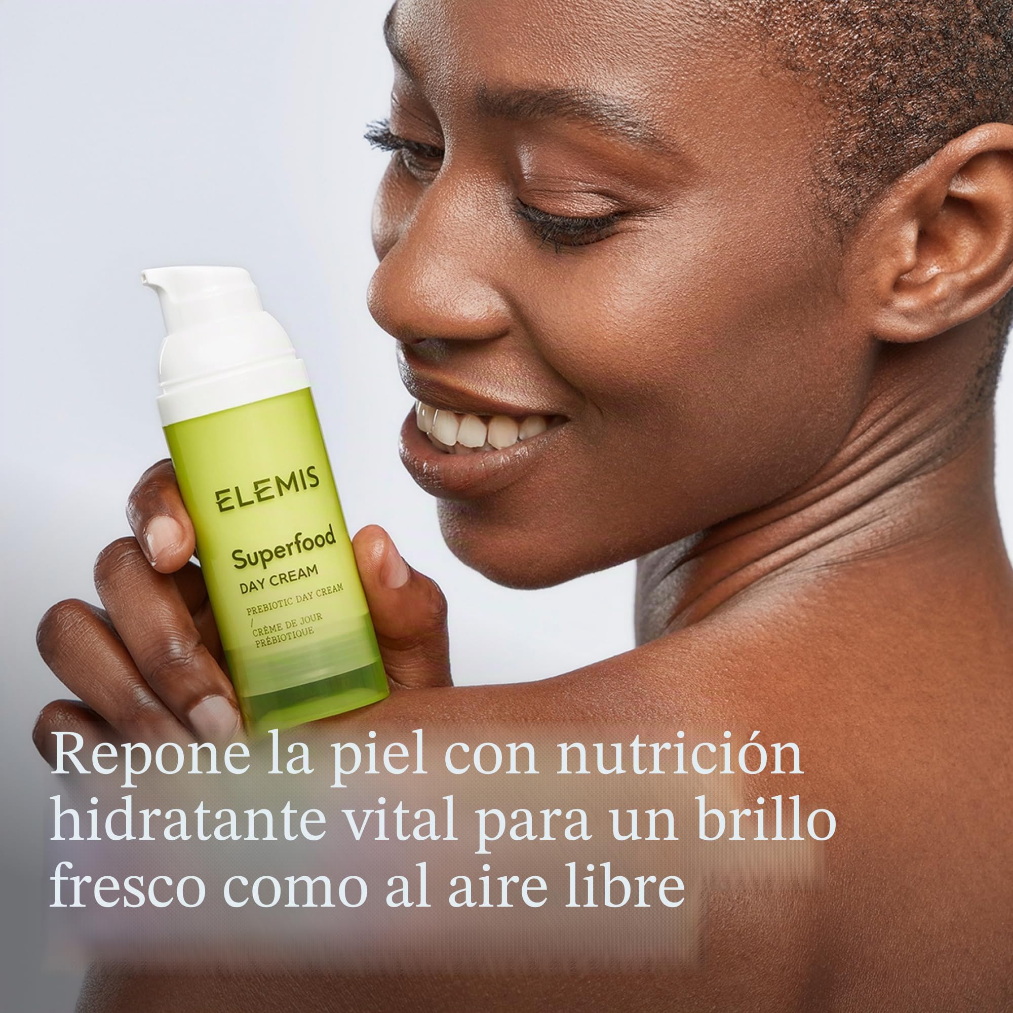 ELEMIS Superfood Crema de día prebiótica para reponer, hidratar y proteger, crema facial rica en vitaminas para un brillo radiante y fresco, hidratante facial diario ligero con antioxidantes, 50 ml