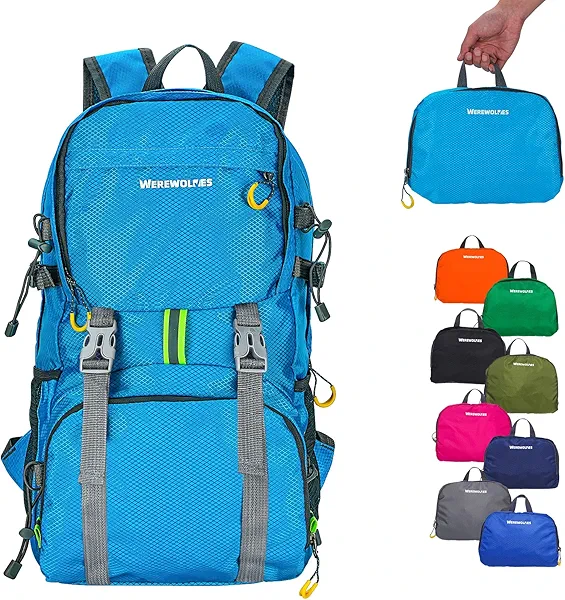 20/35L Lightweight Hiking Backpack, Ultralight Water Resistant Packable Daypack for Women Men