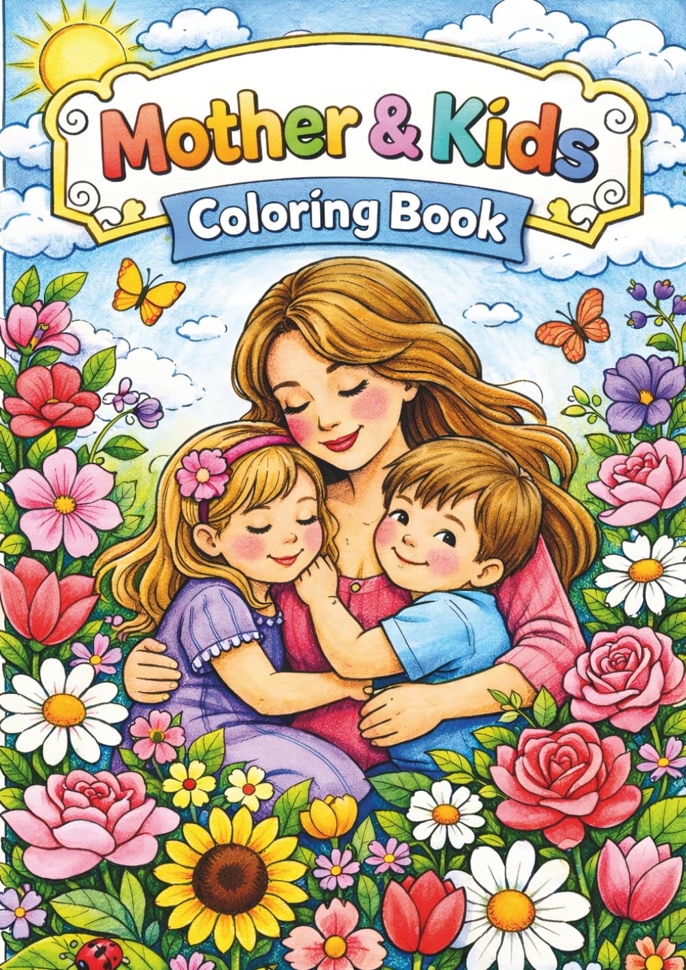 Mother and Kids Coloring Book: Sweet Moments of Love, Family, and Creativity for Kids