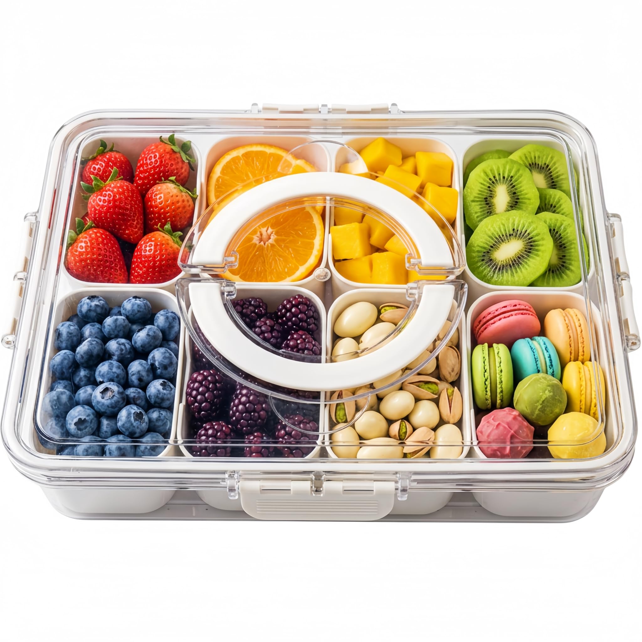 Aila oh Buy Snackbox mit 8 Fächern und Deckel