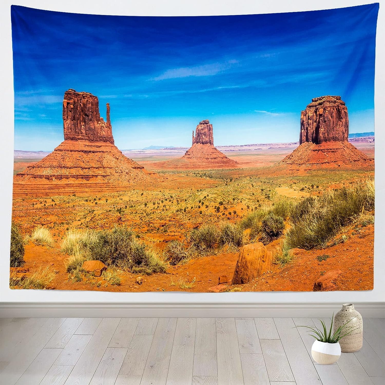 PUOJIEAT Dywan ścienny, pustynia, ozdoba na ścianę, naturalny krajobraz, dywan ścienny, Aesthetic gobelin, chusta na ścianę 3D, do sypialni, salonu, dekoracja ścienna, 300 x 260 cm, 864-GT