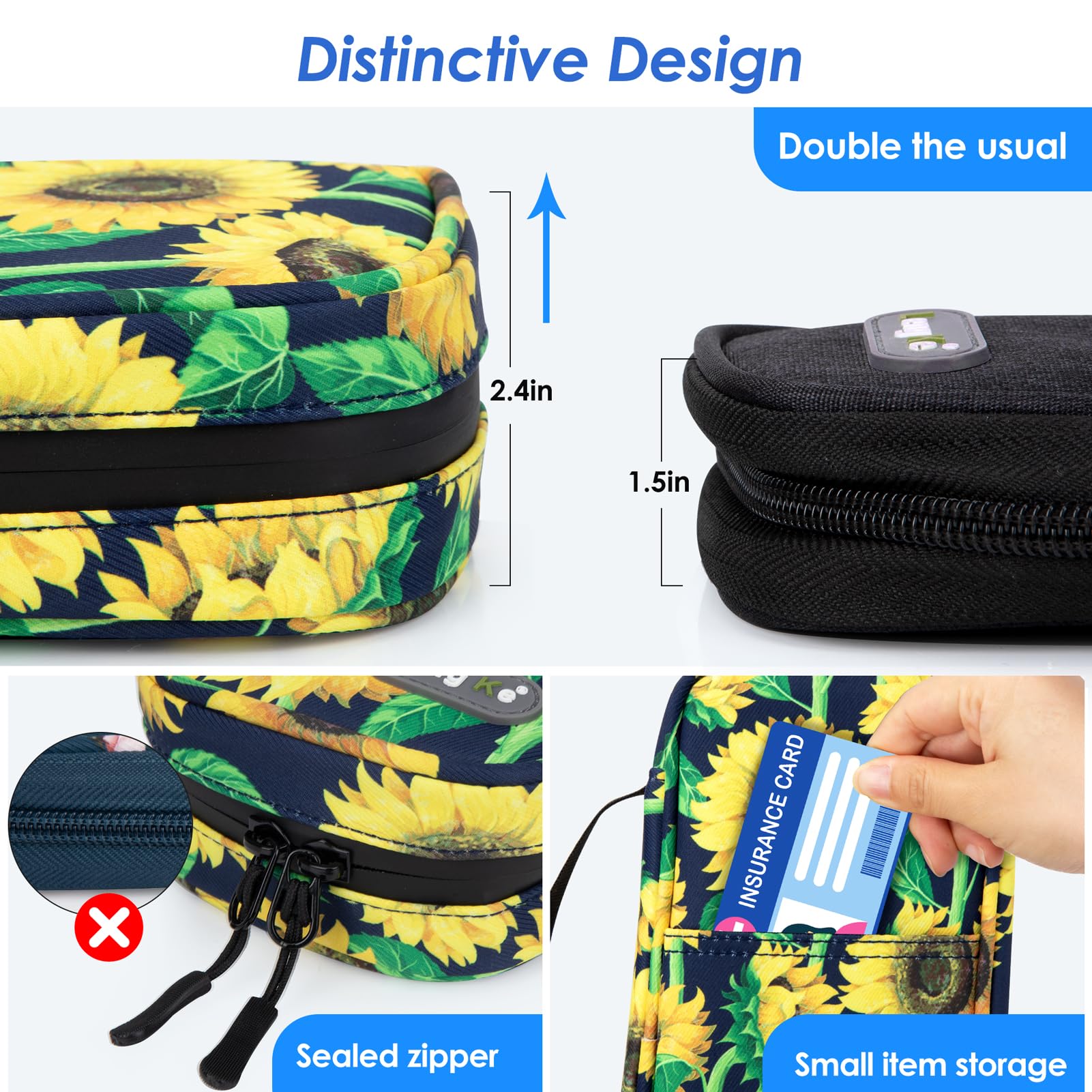 YOUSHARES Insulin Pen Carry Case, Insulin Case with Two Ice Packs - Image 4