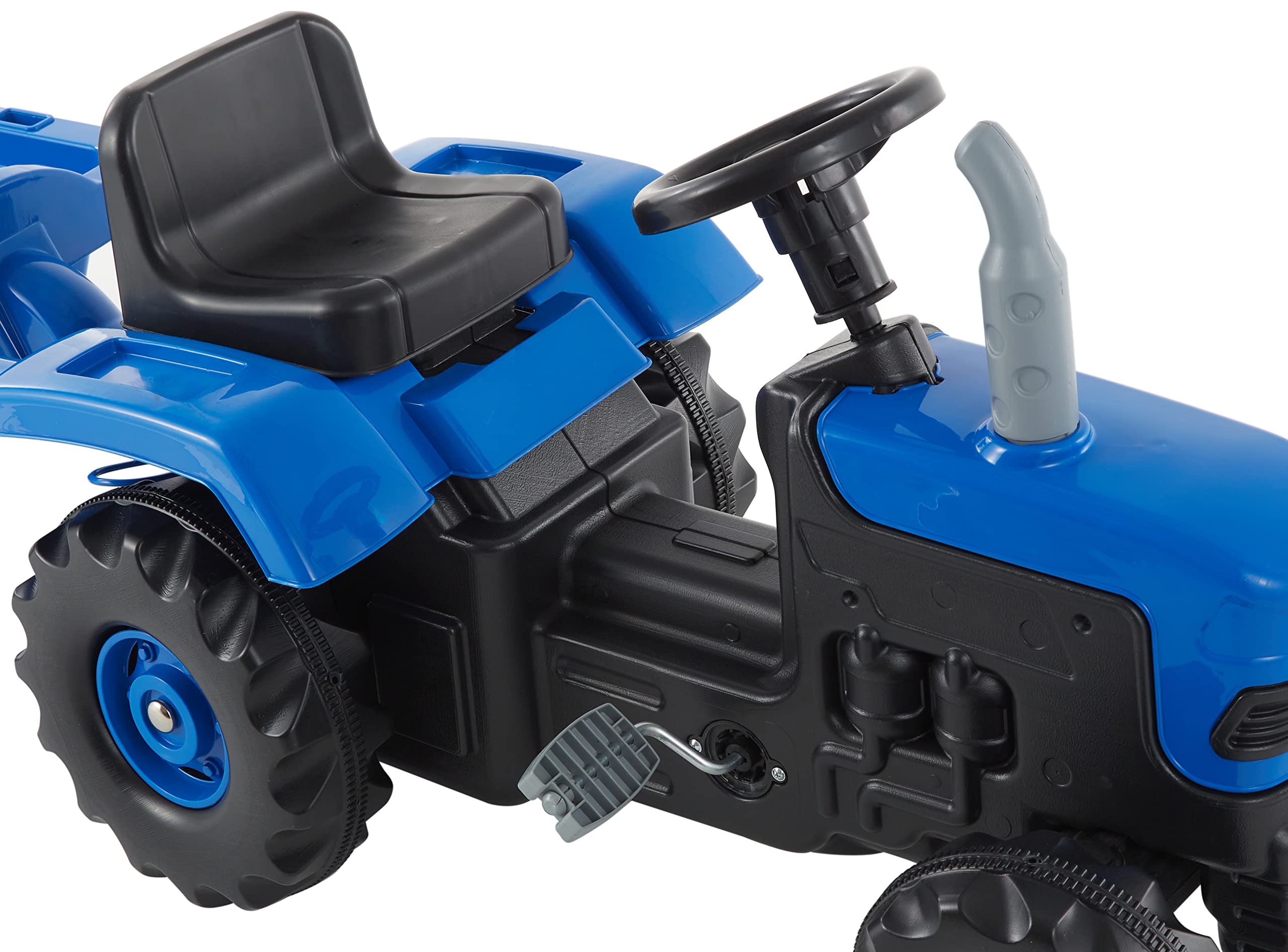 Dolu Trattore con rimorchio - Pedale, blu