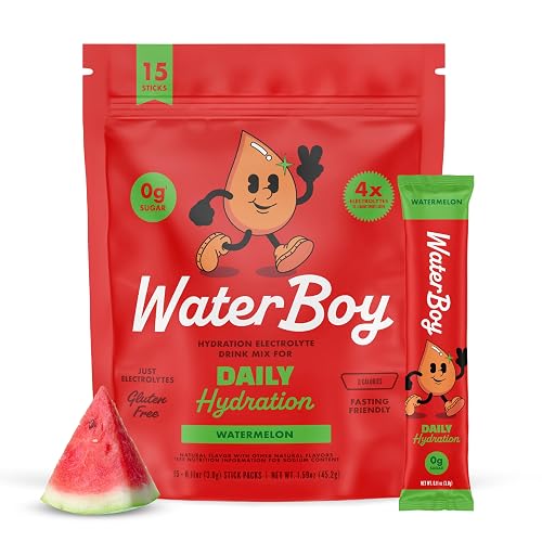 WaterBoy Daily Hydration Watermelon Electrolytes 15ct