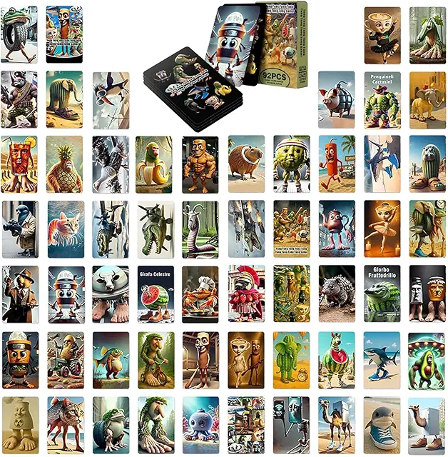 Set Carte Brainrot 92 Pezzi - Figurine Cucciolotti Prezzo