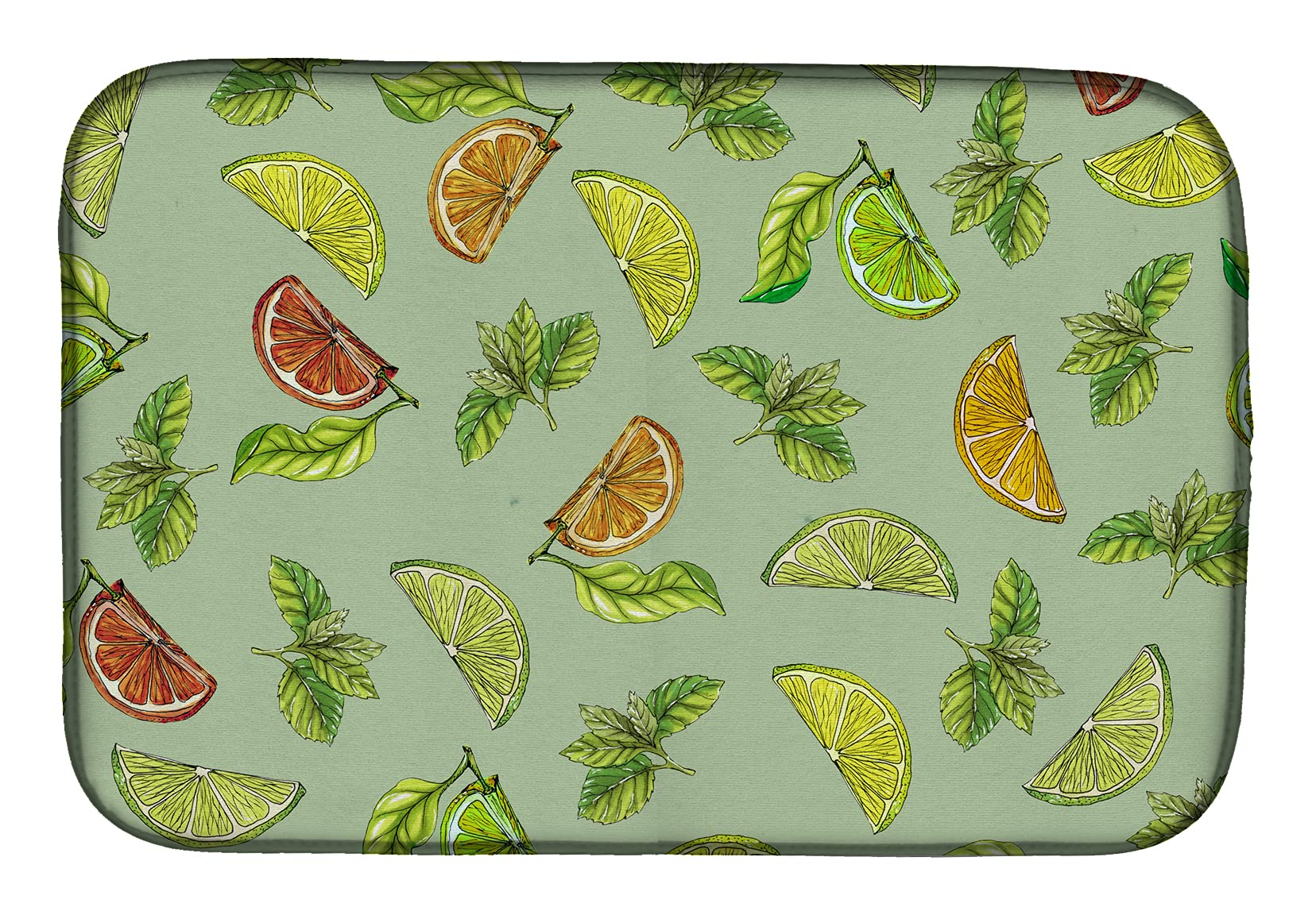 Tapis de séchage vaisselle agrumes Caroline's Treasures BB5206DDM coloré 14x21 cm