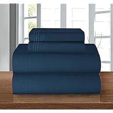 Elegant Comfort Luxury Soft Bed Sheets Bloomingdale Pattern - 1500 Premium Hotel Quality Microfiber Softness Wrinkle and Fade Resistant (4-Piece) Bedding Set, Twin/Twin XL, Black