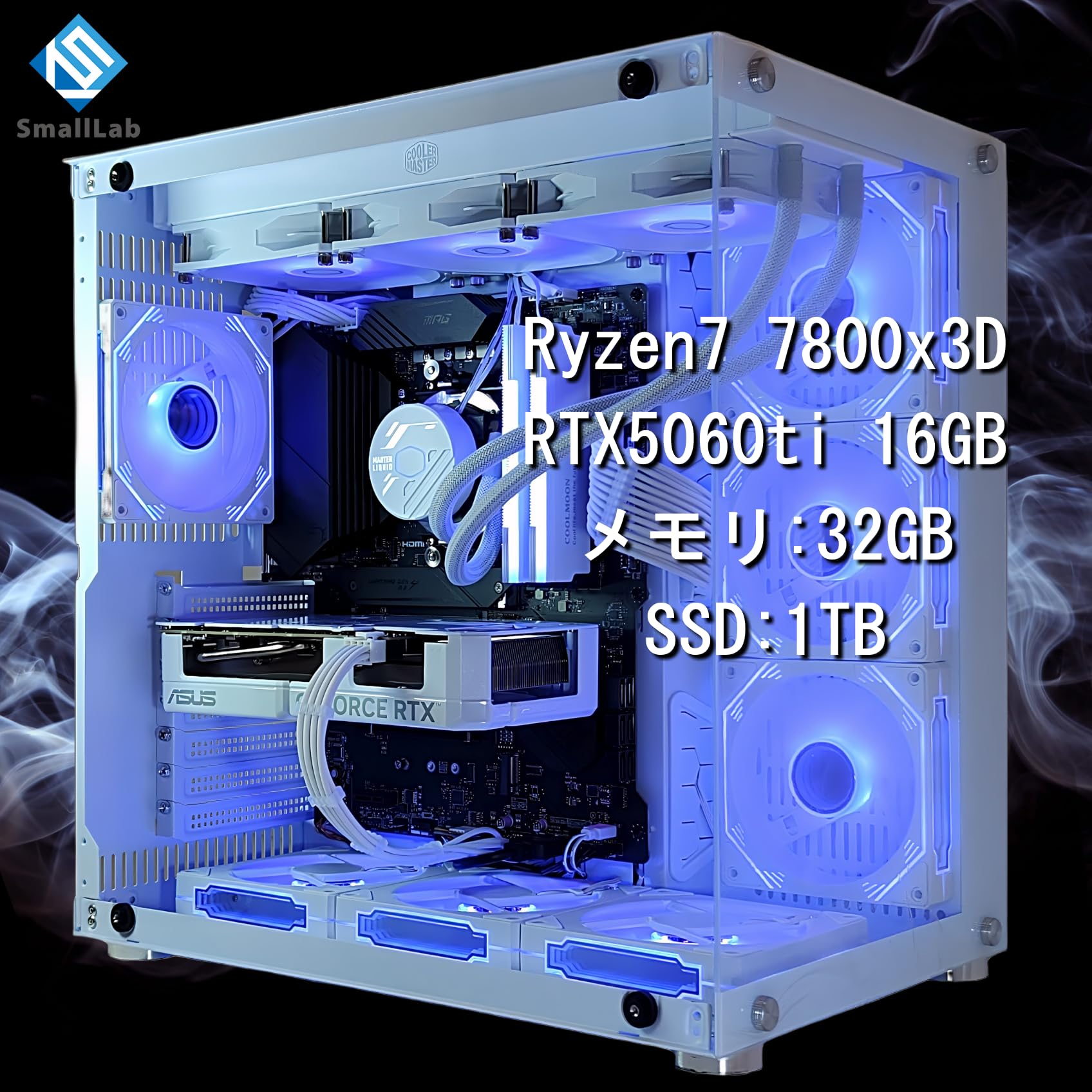 ル*イ様 自作PC RYZEN7 7800X3D AMD Ryzen 7 7800X3D W/O Cooler (8C/16T、4.2Ghz(最大5.0)、120W、L2+